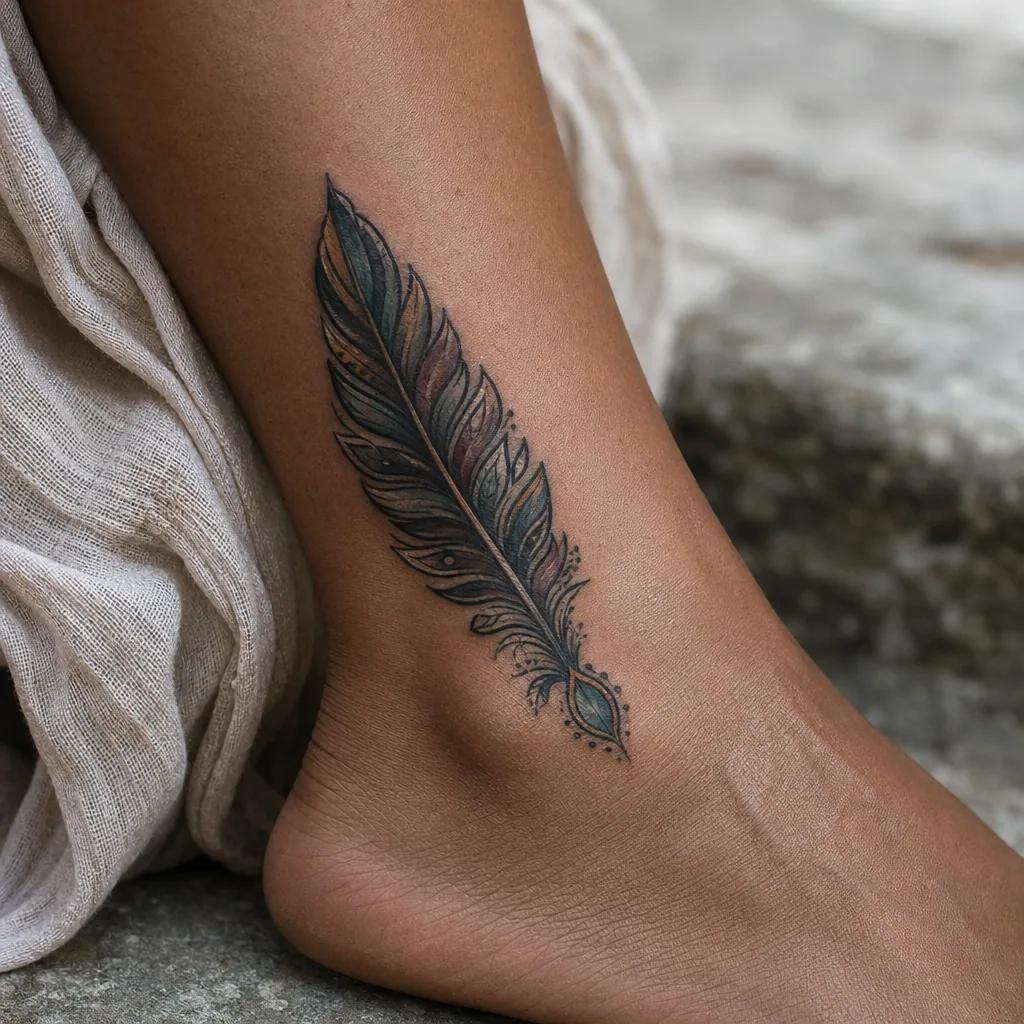 knöchel-tattoo geometrischer kreis