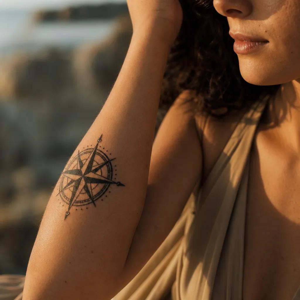 reise-tattoo weltkarte fineline