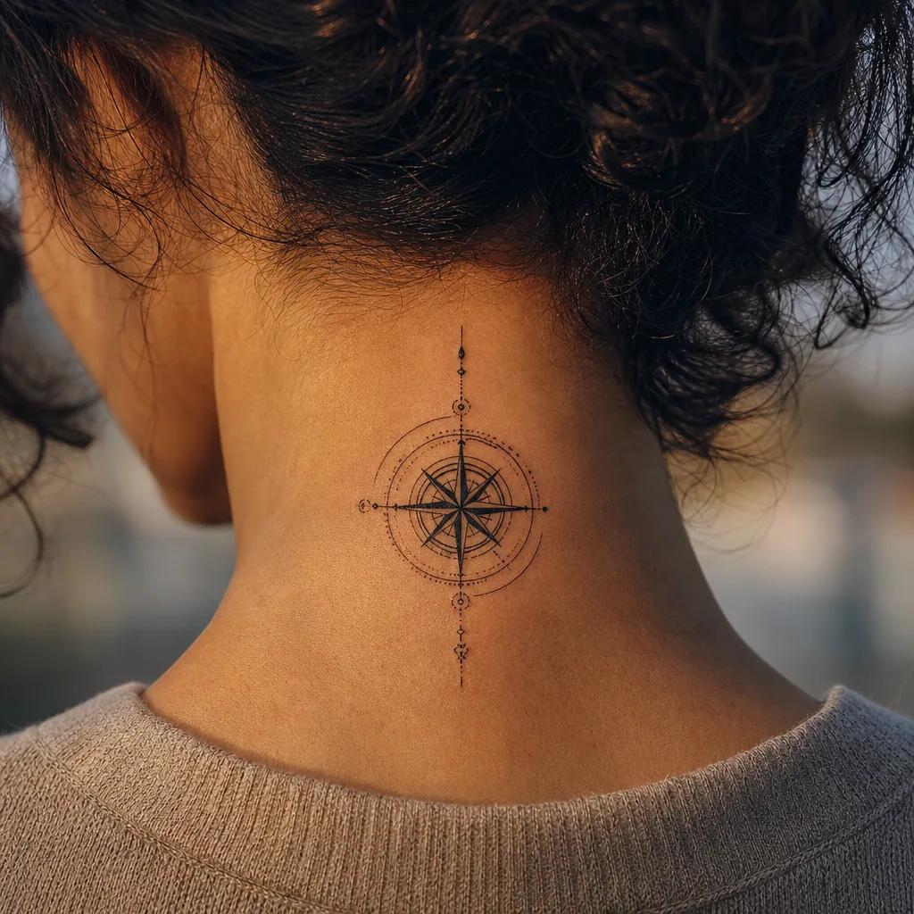 reise-tattoo adler kraftvoll blackwork