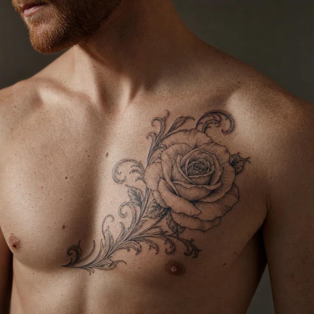 rose-tattoo ornamentale rose