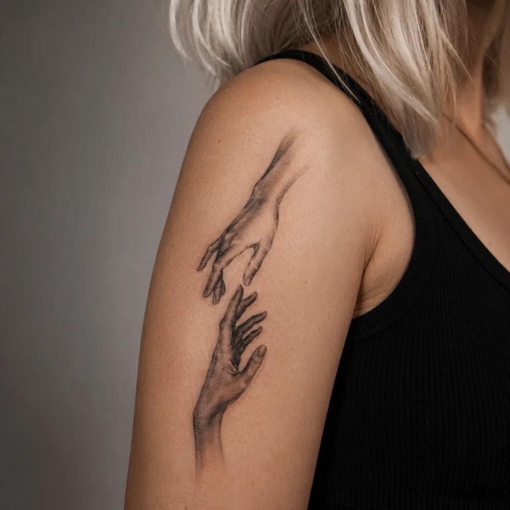 schwester-tattoo pinky promise zwei hände