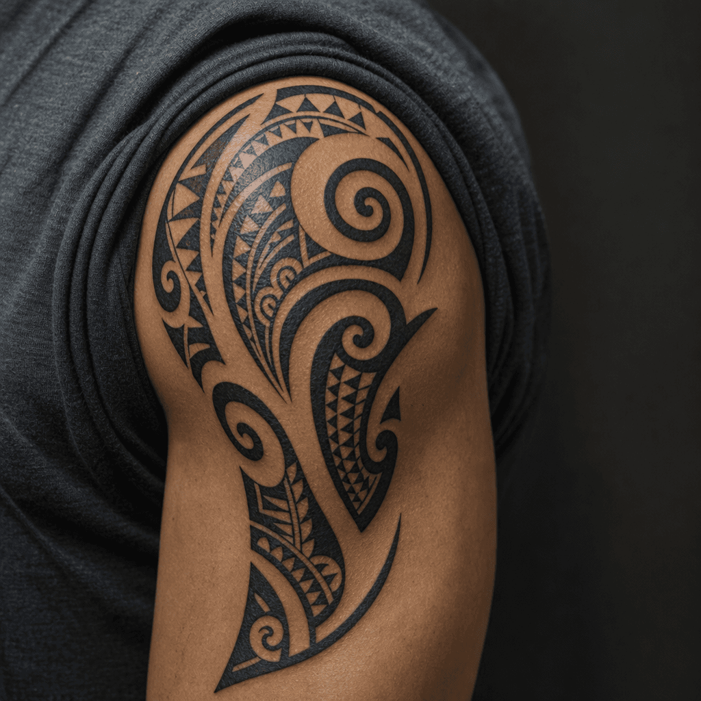 tribal-tattoo maori (ta moko)