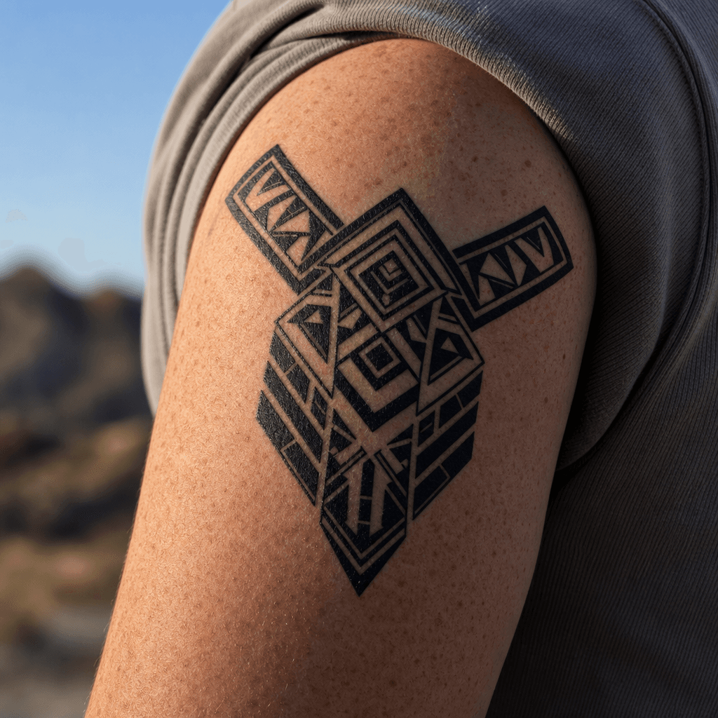 tribal-tattoo geometrisches tribal