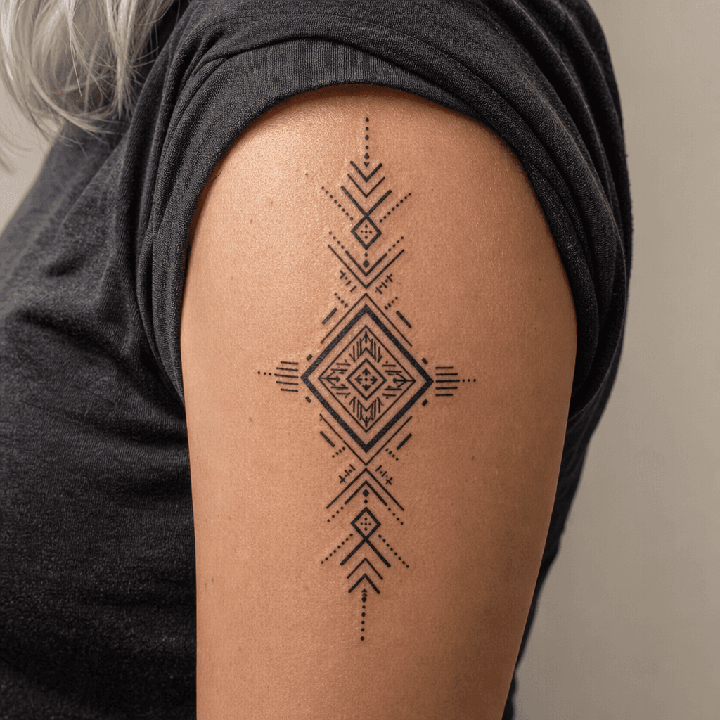 tribal-tattoo geometrisches tribal