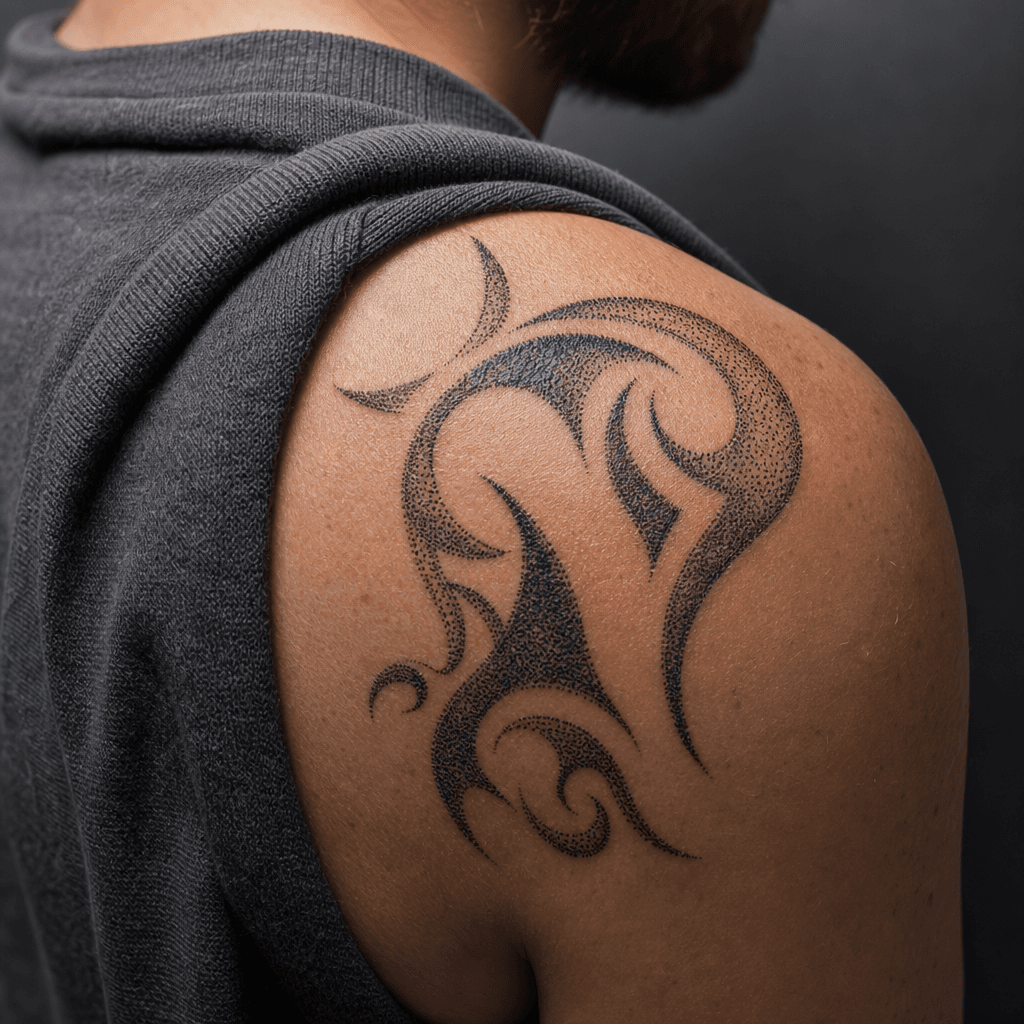 tribal-tattoo dotwork-tribal