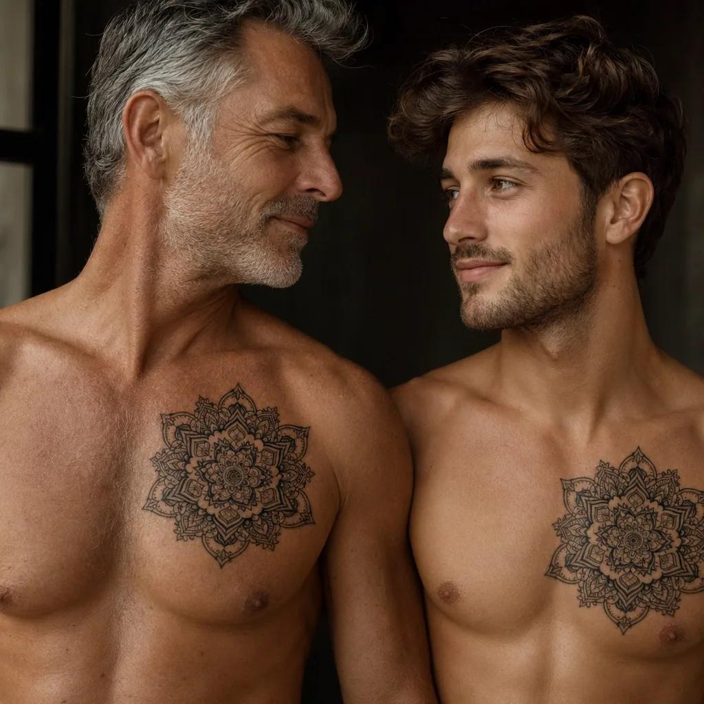 vater und sohn-tattoo japanische samurai