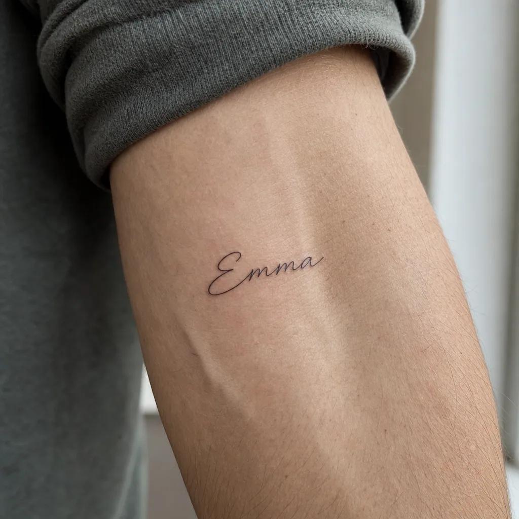 vorname-tattoo vorname minimalistisch sans-serif