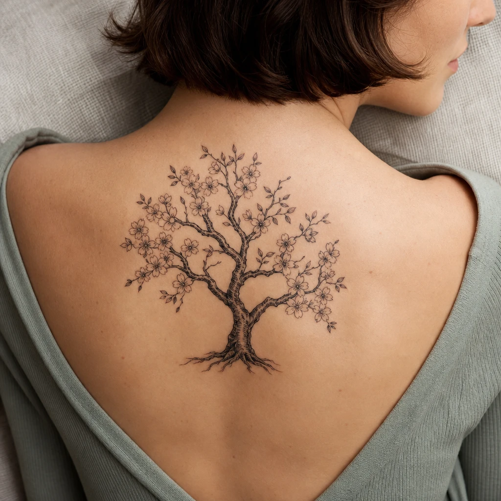 Arbre fleuri