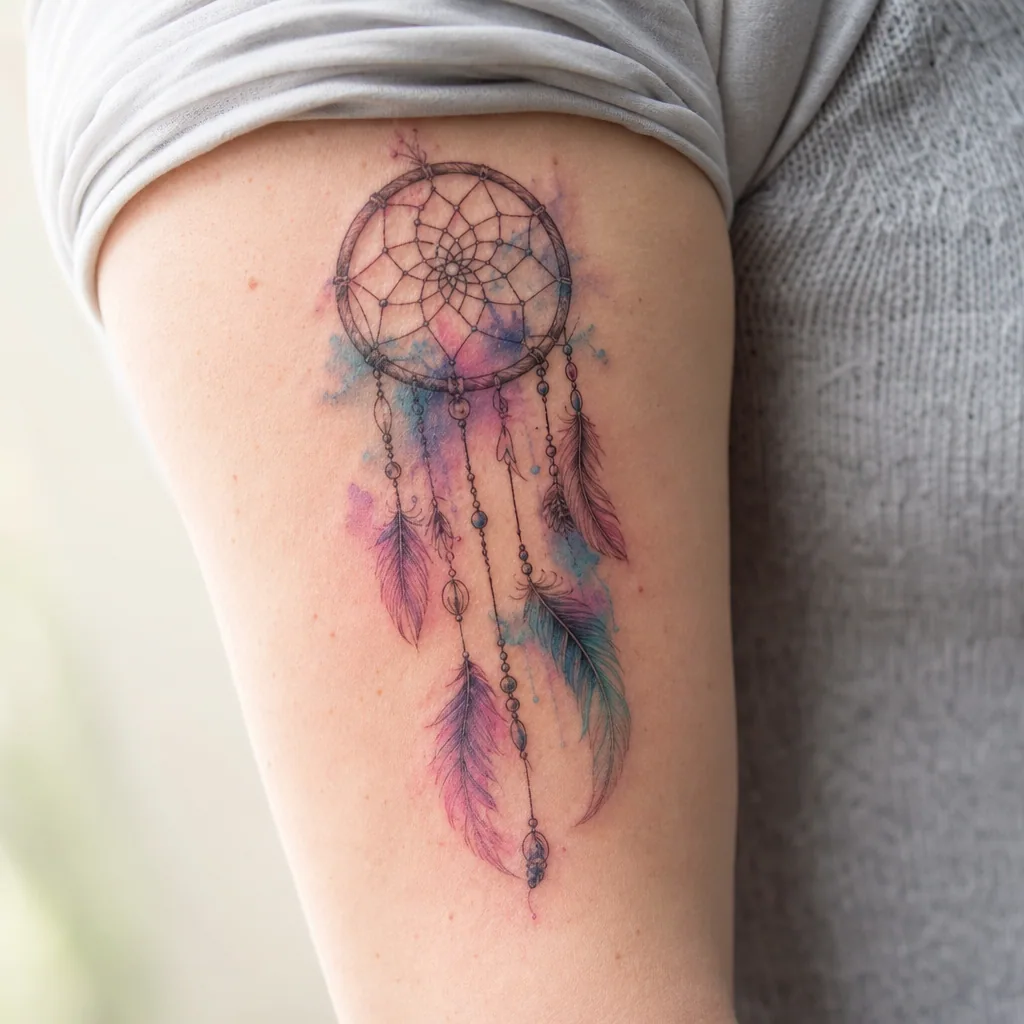 Attrape-reve aquarelle douce