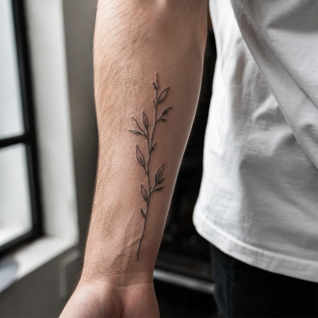 Branche minimaliste verticale