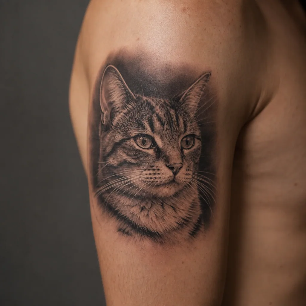Portrait chat realiste