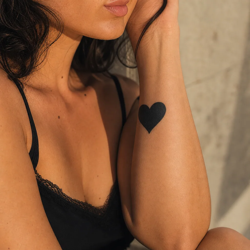 Coeur plein blackwork