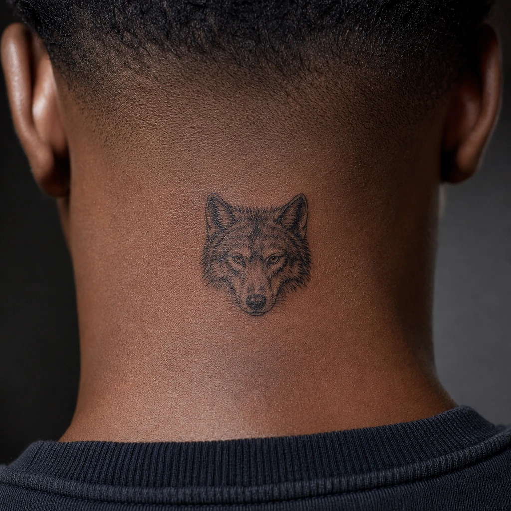 Tete de loup miniature