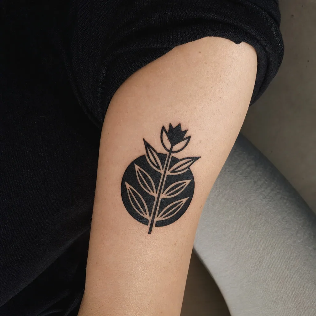 Flash blackwork graphique