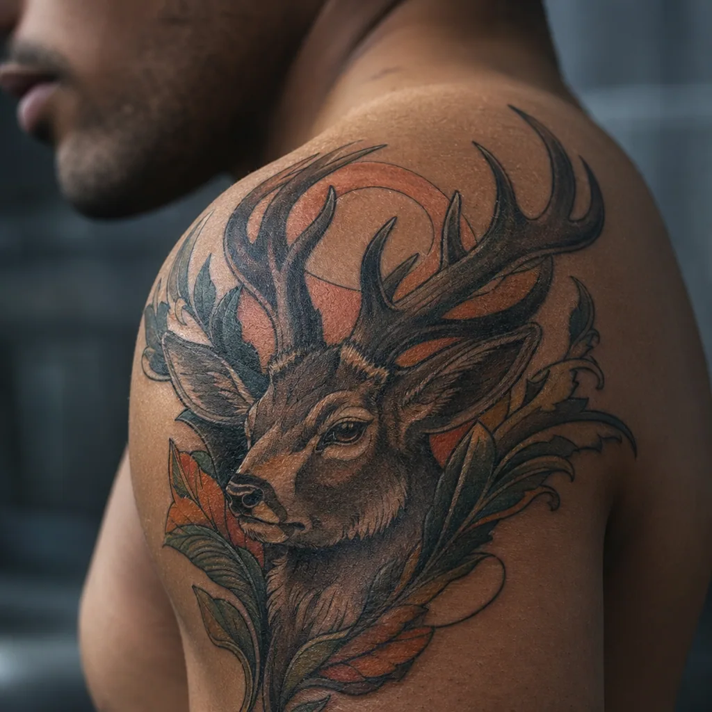 Cerf neo-traditionnel
