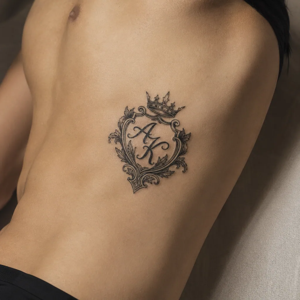 Initiales blason famille