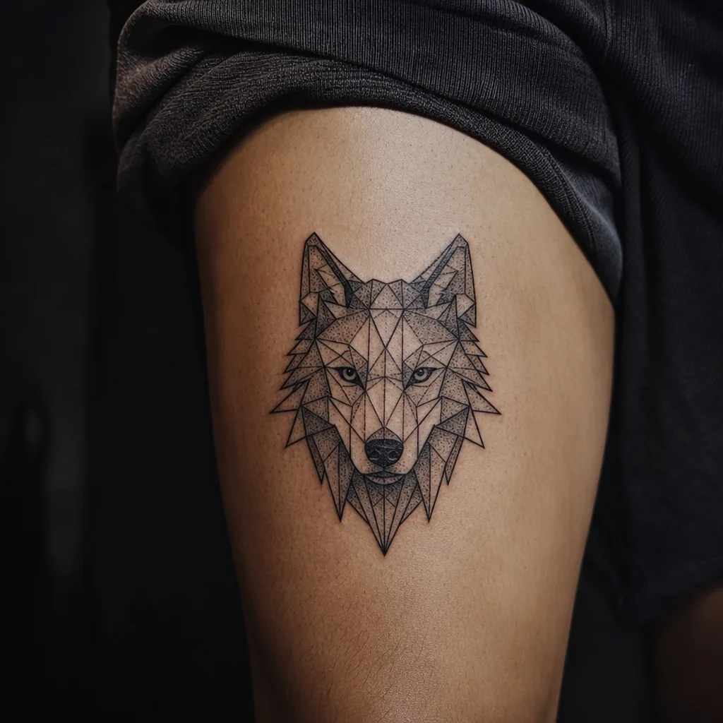 Loup geometrique facette