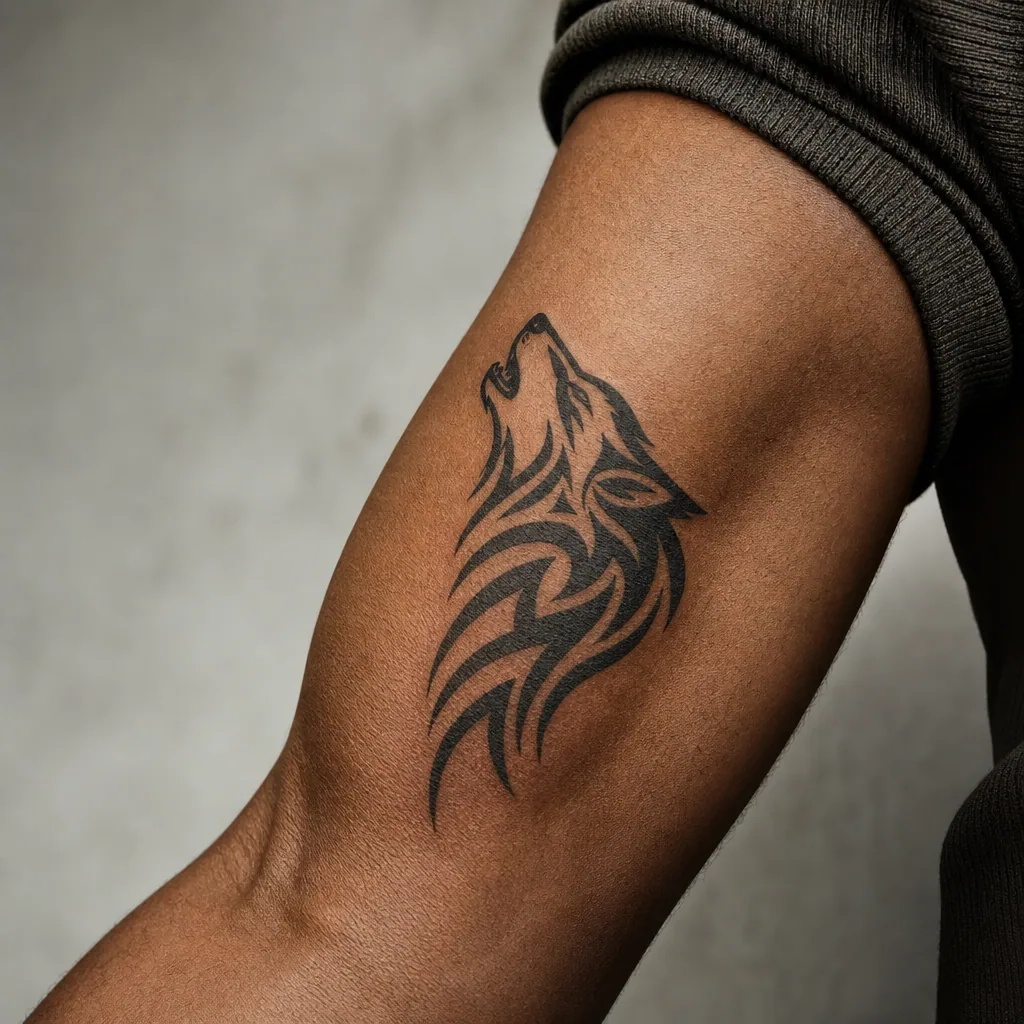 Loup tribal moderne