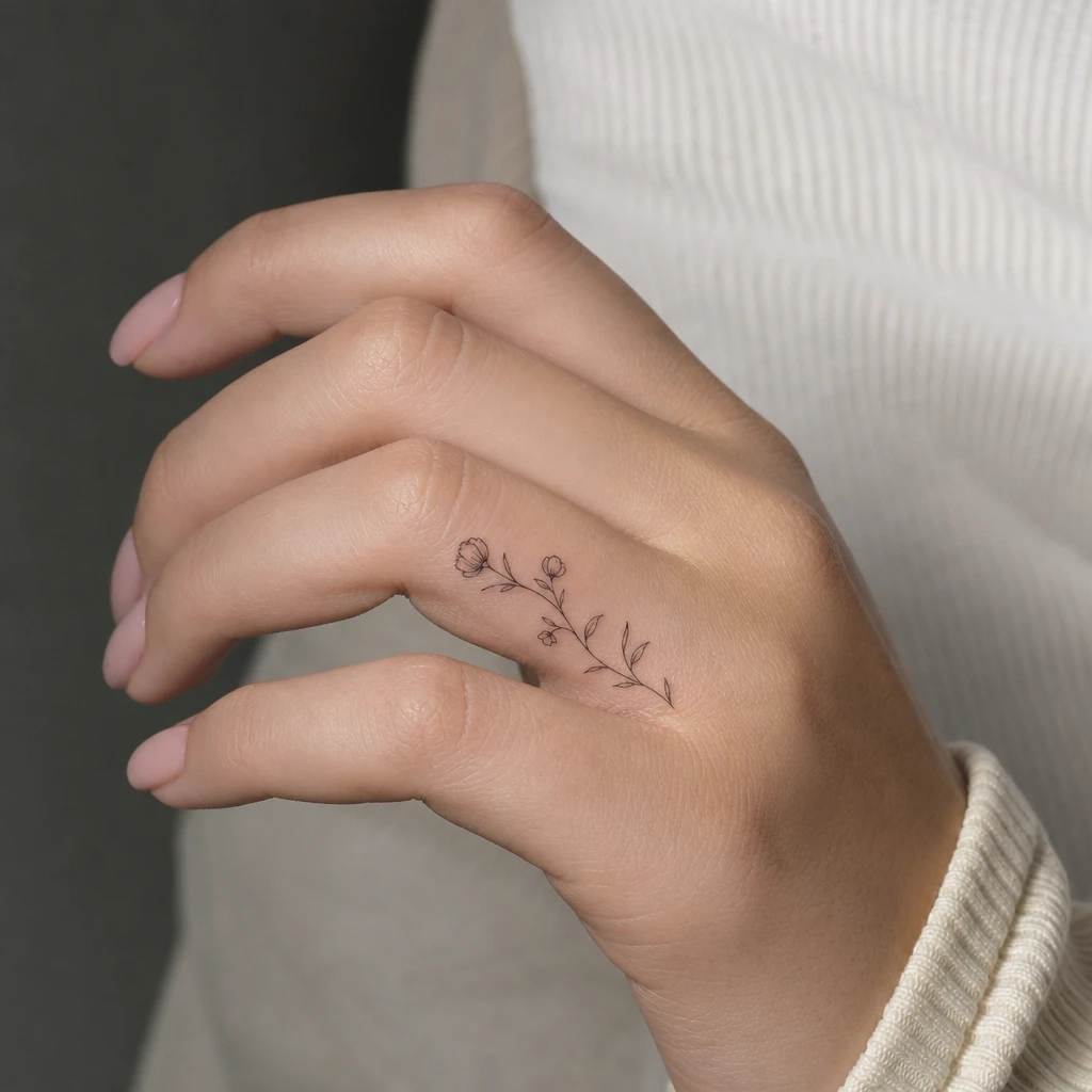 Fleurs fine line