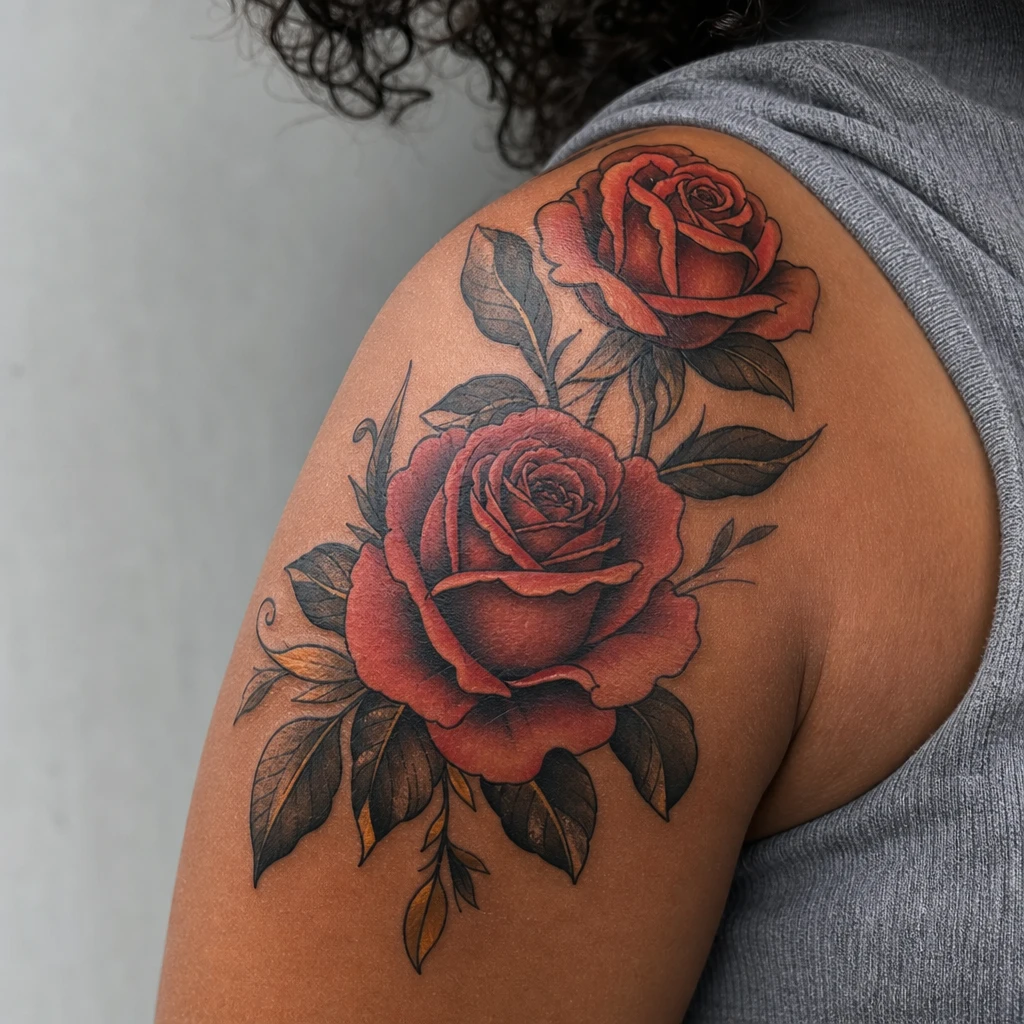 Roses neo-traditionnelles maman