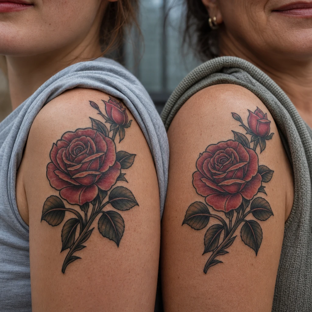 Roses neo-traditionnelles