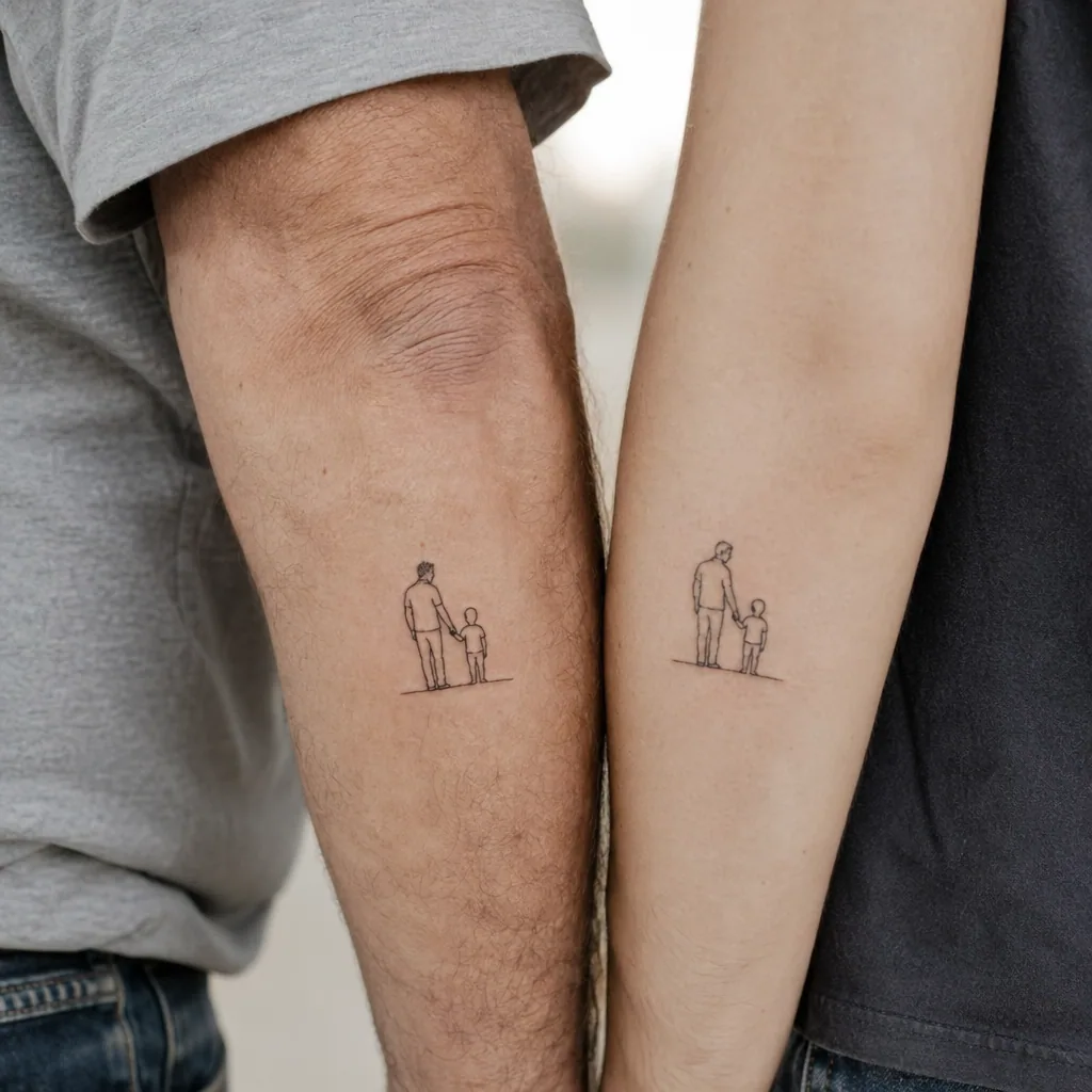 Pere fils minimaliste
