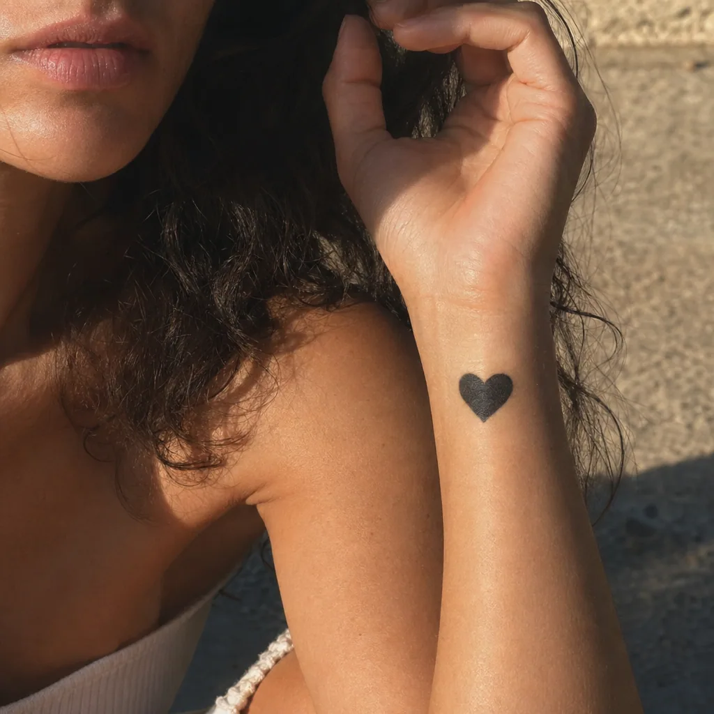 Coeur blackwork