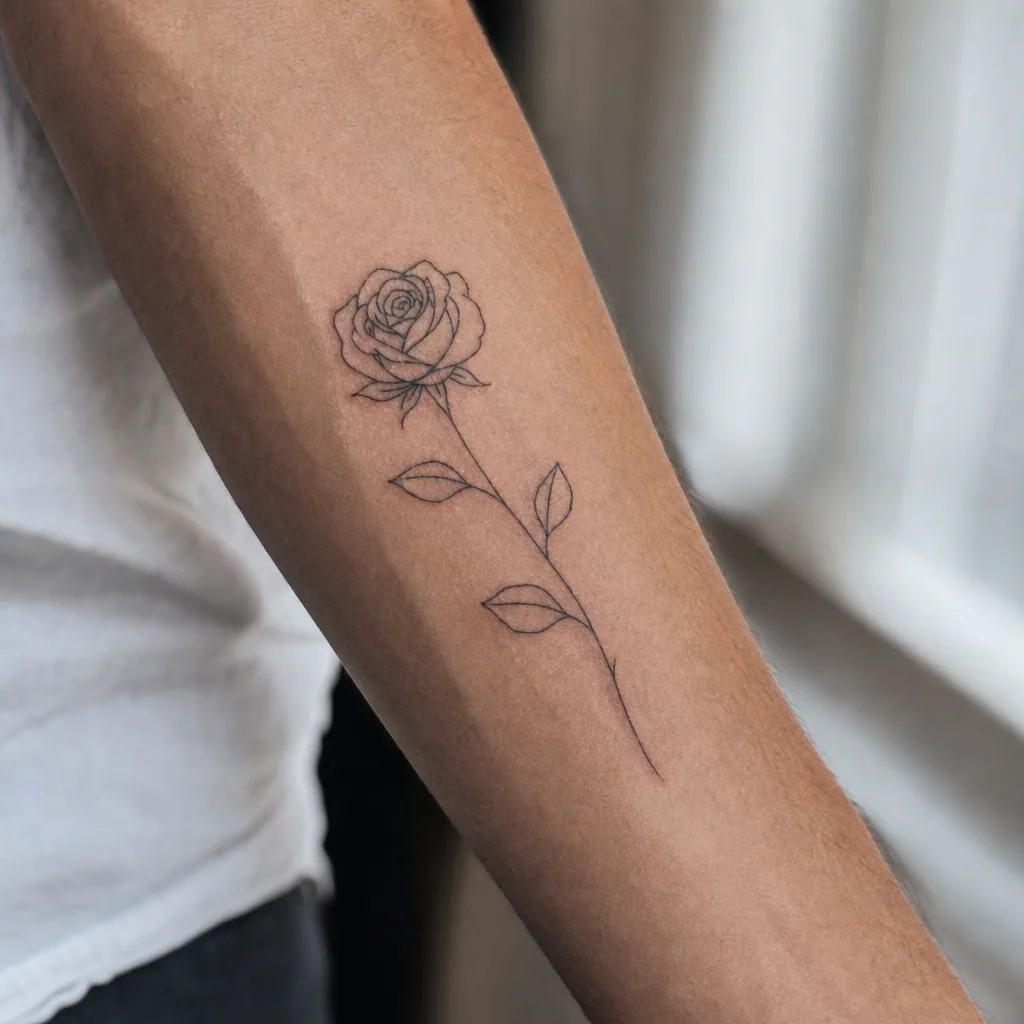 Rose minimaliste
