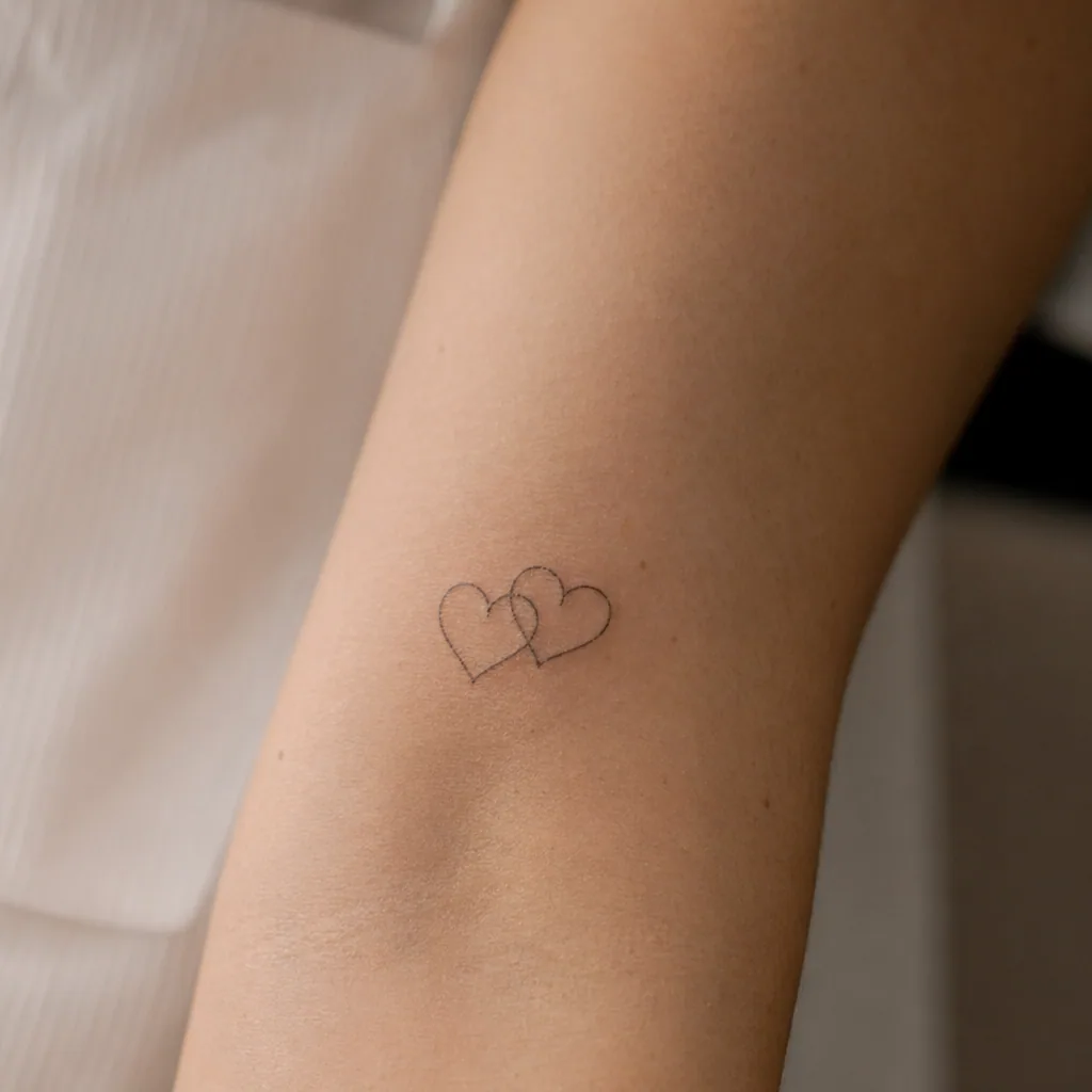Coeurs soeurs minimalistes